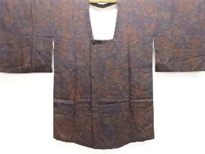 縮緬地花鳥更紗模様道行コート